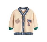 NEXT Bébé garçon Cardigan 100% Coton Varsity Bear 12 Mois-18 Mois
