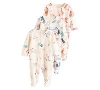 NEXT Bébé garçon Dors-Bien bébé à Zip Double Sens, Lot de 3 Brown/Orange 3 Mois