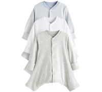 NEXT Bébé garçon Dors-Bien bébé spécial dysplasie de la Hanche, Lot de 3 Bleu 6 Mois-9 Mois