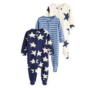Next Bébé garçon Dors-Bien étoiles, Lot de 3 Bleu Marine Newborn