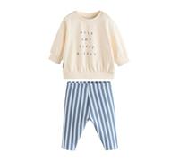 NEXT Bébé garçon Ensemble bébé avec sweat et legging Blue Milk Club 9 Mois