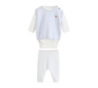 NEXT Bébé garçon Ensemble bébé débardeur en maille, body et pantalon Bleu