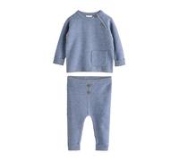 NEXT Bébé garçon Ensemble bébé pull en maille et legging Bleu 3 Mois-6 Mois