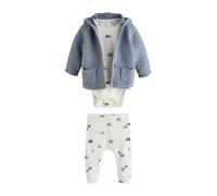 NEXT Bébé garçon Ensemble cardigan en maille, body et legging bébé