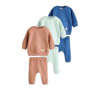 NEXT Bébé garçon Ensemble sweat et pantalon de jogging pour bébé, lot de 6 Minerals Newborn-3 Mois
