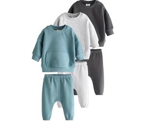 NEXT Bébé garçon Ensemble sweat et pantalon de jogging pour bébé, lot de 6 Monochrome Newborn-3 Mois