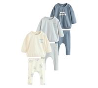 NEXT Bébé garçon Haut et legging bébé, 6 pièces Blue Milk Club 12 Mois-18 Mois