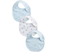 Next Bébé garçon Lot de 3 bavoirs 100% coton pour bébé Blue/White Bear one size