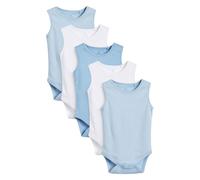NEXT Bébé garçon Lot de 5 bodys à bretelles pour bébé Bleu 3 Mois-6 Mois