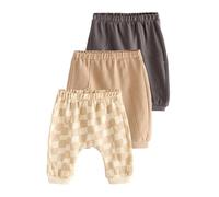 NEXT Bébé garçon Pantalon de jogging bébé, lot de 3 Mono Checkerboard 6 Mois-9 Mois