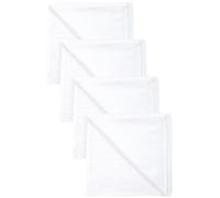 NEXT Bébé Lingettes bébé en Mousseline 100% Coton, Lot de 4 Blanc L