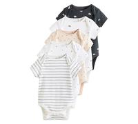 NEXT Bébé Lot de 5 bodies à manches courtes bébé Noir/blanc 3 Mois
