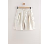 NEXT Femme Bermuda en Lin Naturel 42