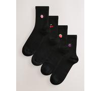 Next Berries Embroidered Motif Ankle Socks 4 Pack