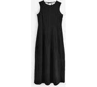 Next Black 100% Cotton Maxi Jersey Dress Black EU 40 (UK 12)