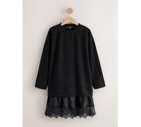Next Black 2-In-1 Soft Touch Jumper Lace Skirt Black XS Reg (EU 34)