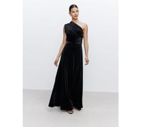 Next Black Bridesmaid Velvet Multiway Maxi Dress Black EU 42 (UK 14)