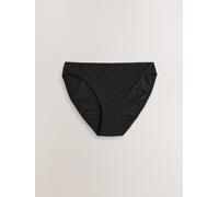 Next Black Broderie High Leg Bikini Bottoms