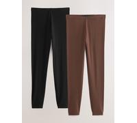 Next Leggings marron / noir, Taille 4XL