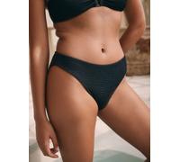 Next Black Crinkle High Leg Bikini Bottoms