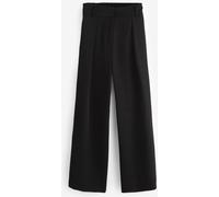 Next Black Elastic Back Wide Leg Trousers