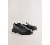 Next Black Extra Wide Fit Chunky Loafers Black 6 EU 39 XW