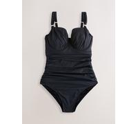 Next Black F-K Underwired Tummy Control Swimsuit