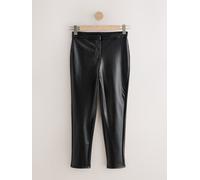 Next Black Faux Leather Skinny Fit Trousers