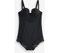 Next Black Firm Tummy Control Cupped Lace Body