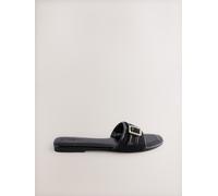 Next Black Forever Comfort Buckle Detail Mules