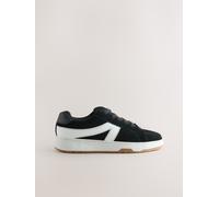 Next Black Forever Comfort Chunky Lace-Up Side Stripe Trainers