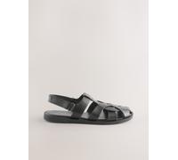 Next Black Forever Comfort Leather Fisherman Flats Black EU 39 (UK 6)