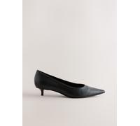 Next Black Forever Comfort Leather Point Toe Heels Black EU 35.5 (UK 3)