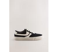 Next Black Forever Comfort Suede Side Stripe Skater Lace Up Trainers
