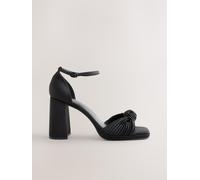 Next Black Forever Comfort Twist Heeled Platform Sandals Black EU 40 (UK 6.5)