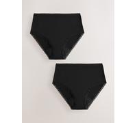 Next Black Full Brief Medium Flow Period Knickers 2 Pack