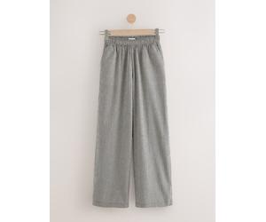 Next Black Gingham Wide Leg Trousers