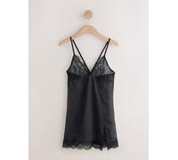 Next Black Glamour Lace Slip Dress
