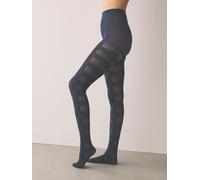 Next Black/Green/Navy Tartan Check Pattern 40 Denier Tights