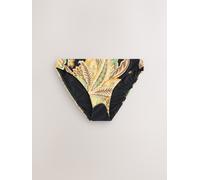Next Black/Green Paisley High Leg Print Bikini Bottoms