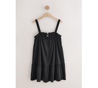 Next Black Jersey Mini Summer 100% Cotton Dress Black 24