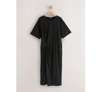 Next Black Jersey Twist T-Shirt Summer Dress Black EU 40 (UK 12)