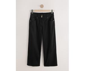 Next Black Lift Slim and Shape Wide Cropped Jeans