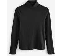 Next Black Long Sleeve Ribbed Roll Neck Top