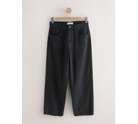 Next Black Mid Rise Wide Leg Baggy Jeans