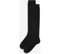 Next Black Modal Blend Knee High Socks 2 Pack