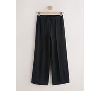 Next Black N. Premium Wide Leg Jersey Trousers