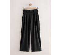 Next Black N. Premium Wide Leg Tailored Jersey Trousers