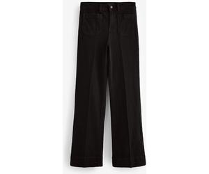 Next Black Patch Pocket Wide Leg Jeans