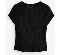 Next Black Raglan Short Sleeve Textured Top